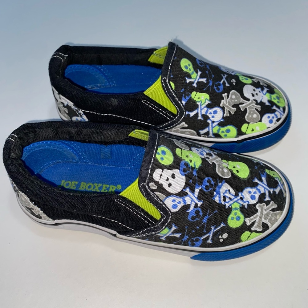 Joe Boxer Kids Glow Slip On Shoes Size 10 Sneakers